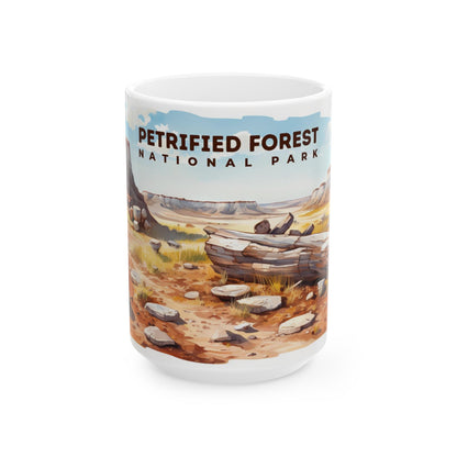 Petrified Forest National Park Mug | White Ceramic Mug (11oz, 15oz)