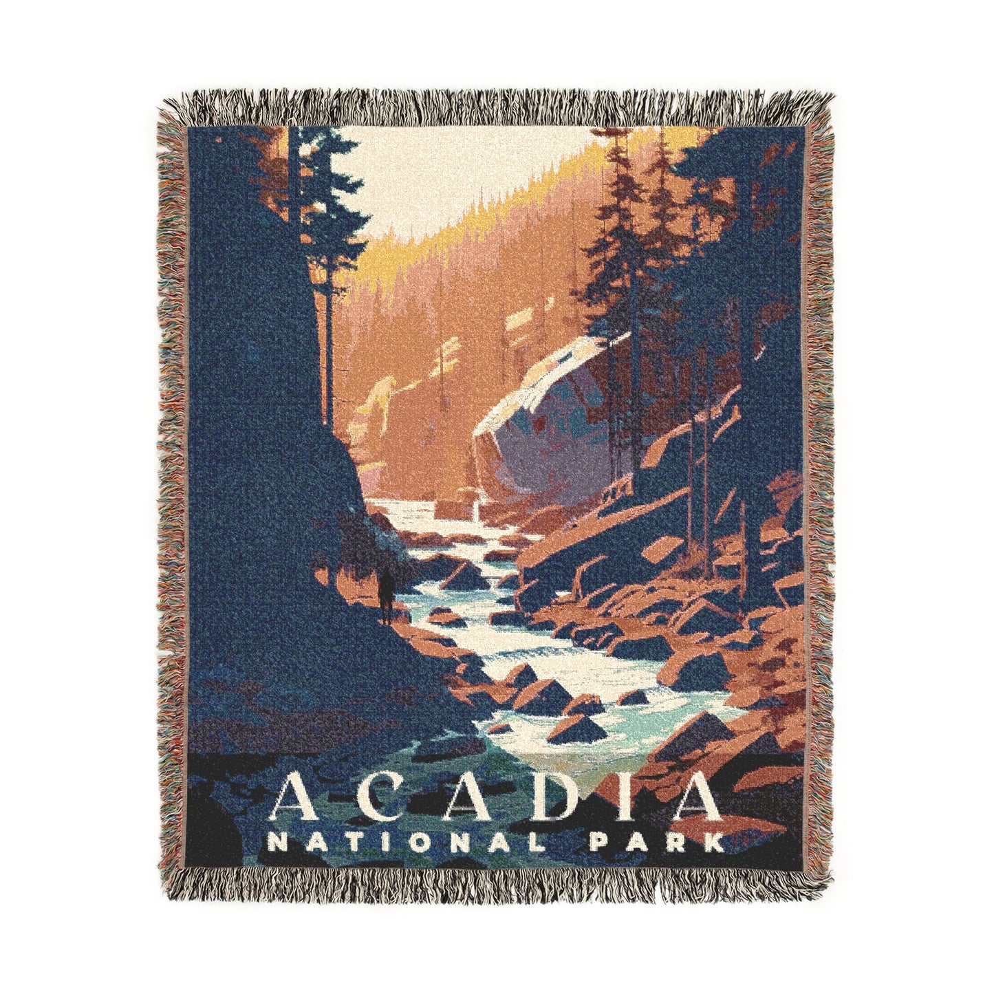 Acadia National Park Woven Blanket | S01