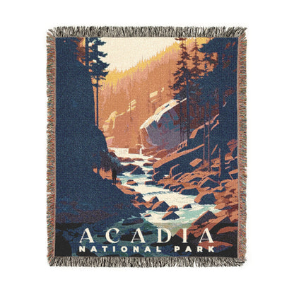 Acadia National Park Woven Blanket | S01