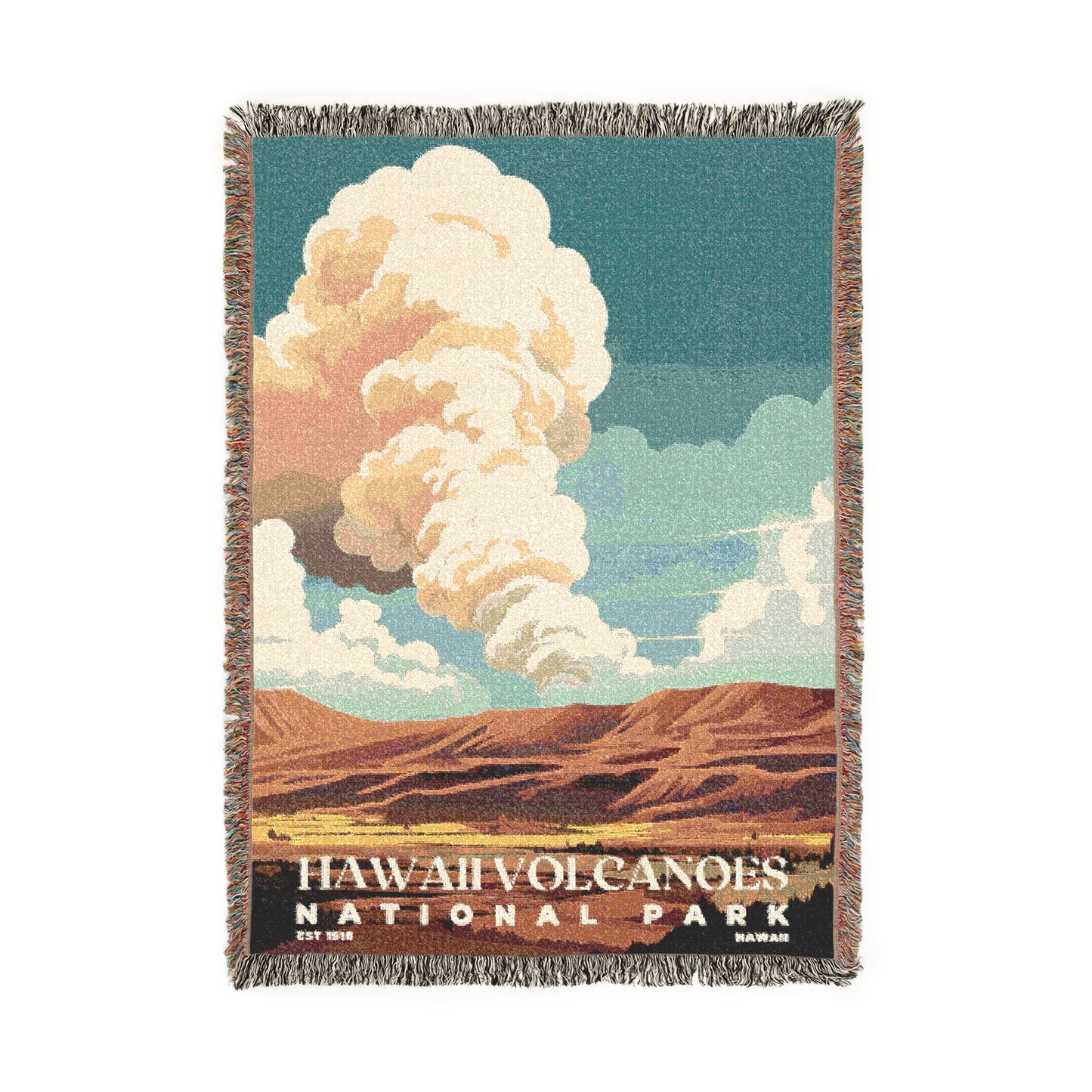 Hawaii Volcanoes National Park Woven Blanket | S03