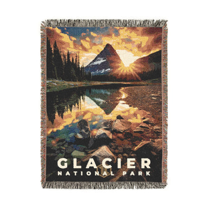 Glacier National Park Woven Blanket | S10