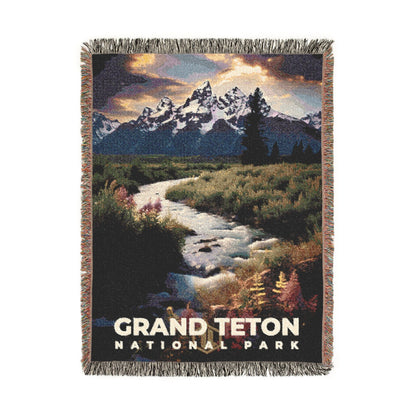 Grand Teton National Park Woven Blanket | S10