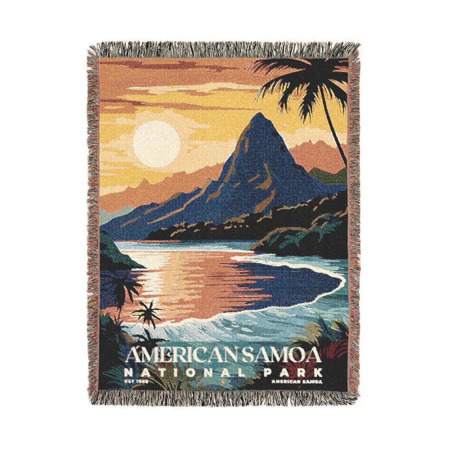 American Samoa National Park Woven Blanket | S05