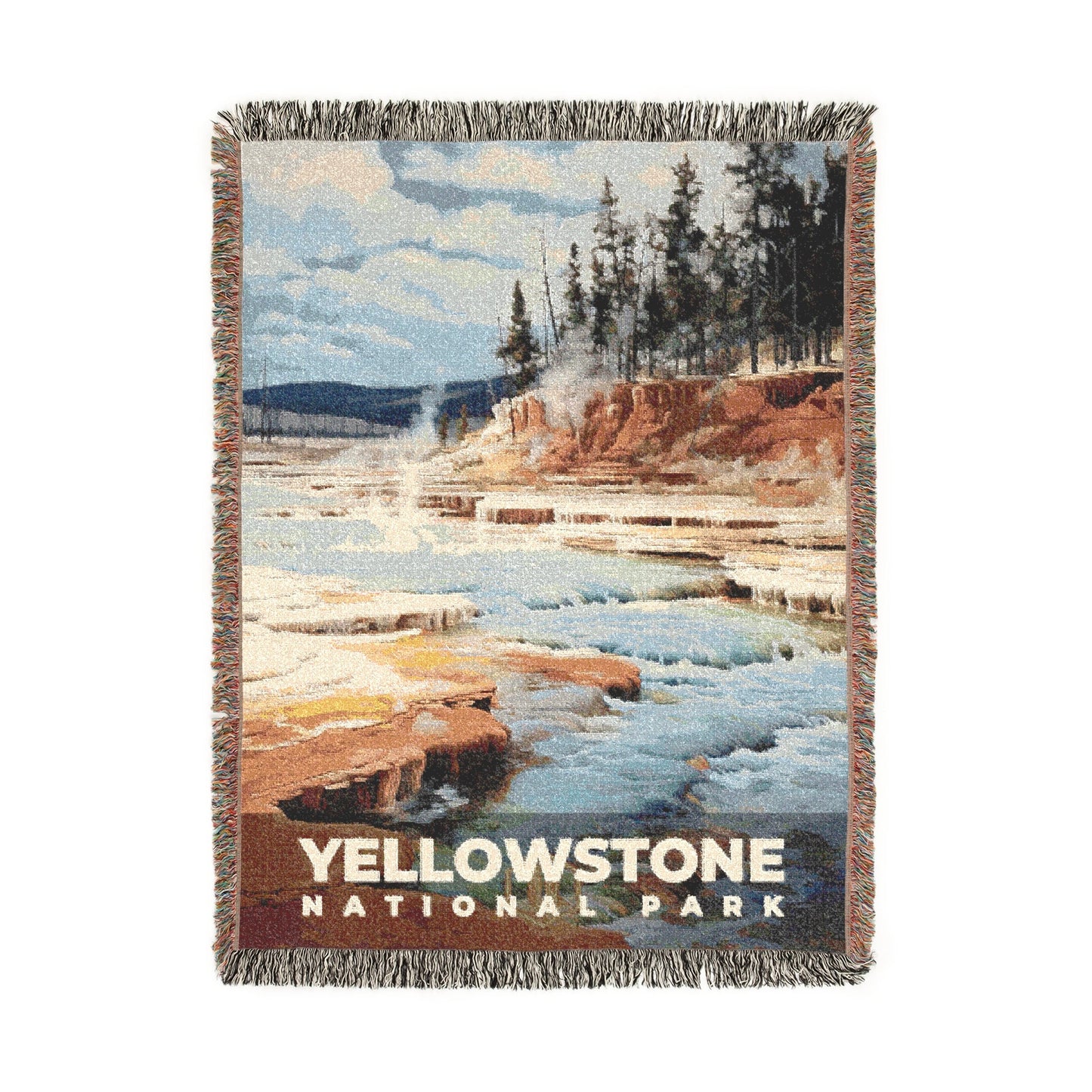 Yellowstone National Park Woven Blanket | S06