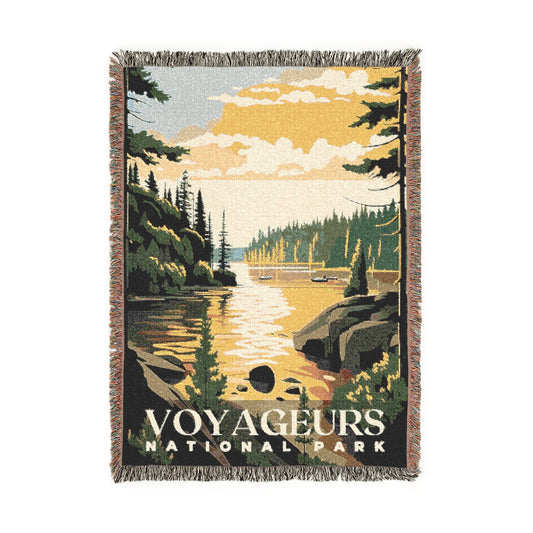 Voyageurs National Park Woven Blanket | S01