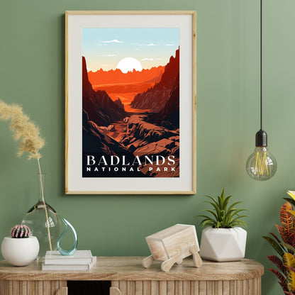 Badlands National Park Poster | S01