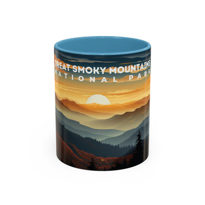 Great Smoky Mountains National Park Mug | Accent Coffee Mug (11, 15oz)