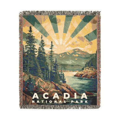 Acadia National Park Woven Blanket | S11