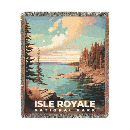 Isle Royale National Park Woven Blanket | S06