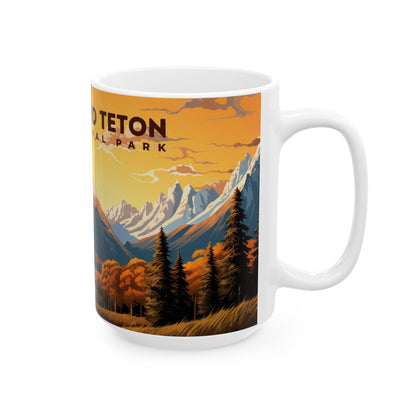 Grand Teton National Park Mug | White Ceramic Mug (11oz, 15oz)