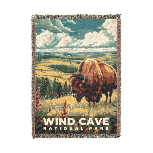 Wind Cave National Park Woven Blanket | S11