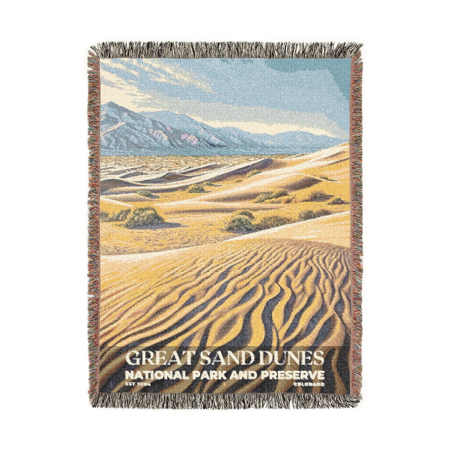 Great Sand Dunes National Park Woven Blanket | S02