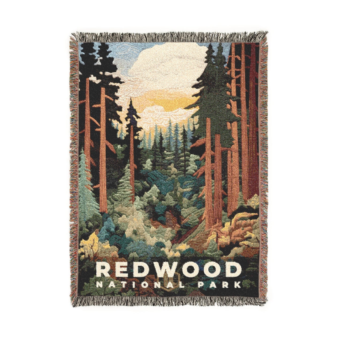 Redwood National Park Woven Blanket | S09