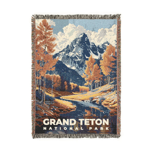 Grand Teton National Park Woven Blanket | S19