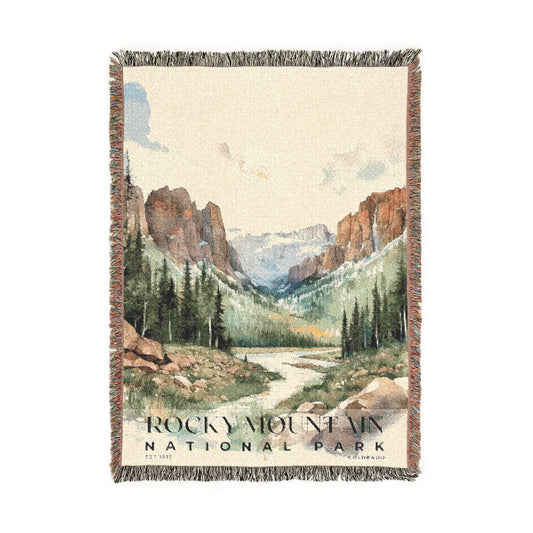 Rocky Mountain National Park Woven Blanket | S04