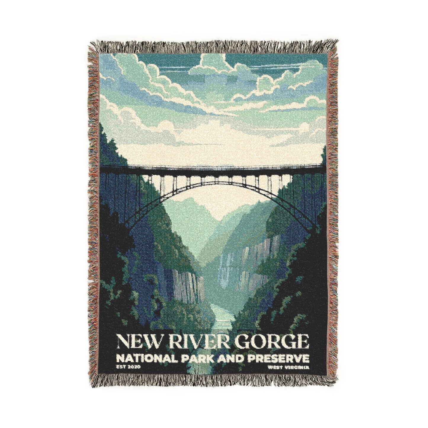 New River Gorge National Park Woven Blanket | S03