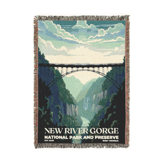 New River Gorge National Park Woven Blanket | S03