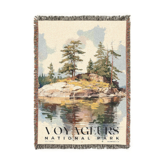 Voyageurs National Park Woven Blanket | S04