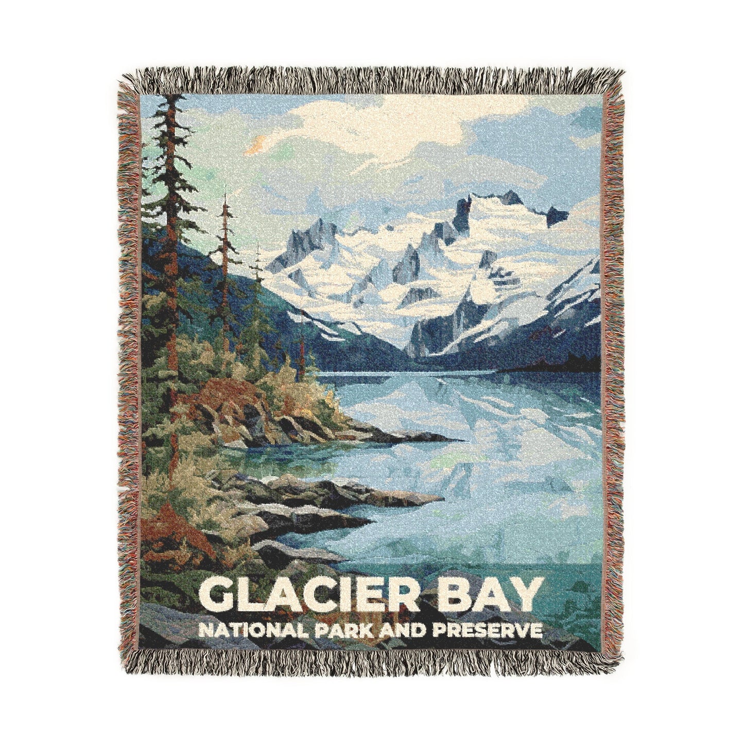 Glacier Bay National Park Woven Blanket | S09