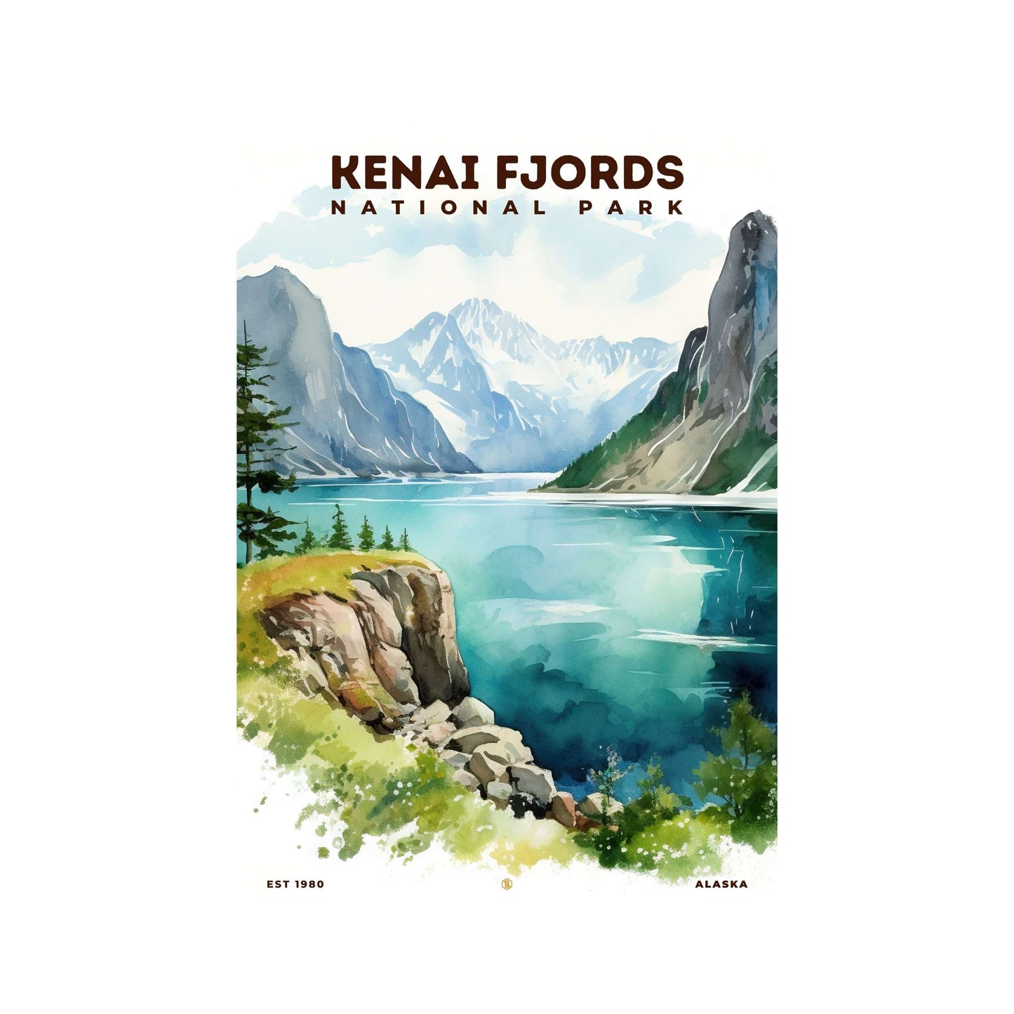 Kenai Fjords National Park Poster | S08