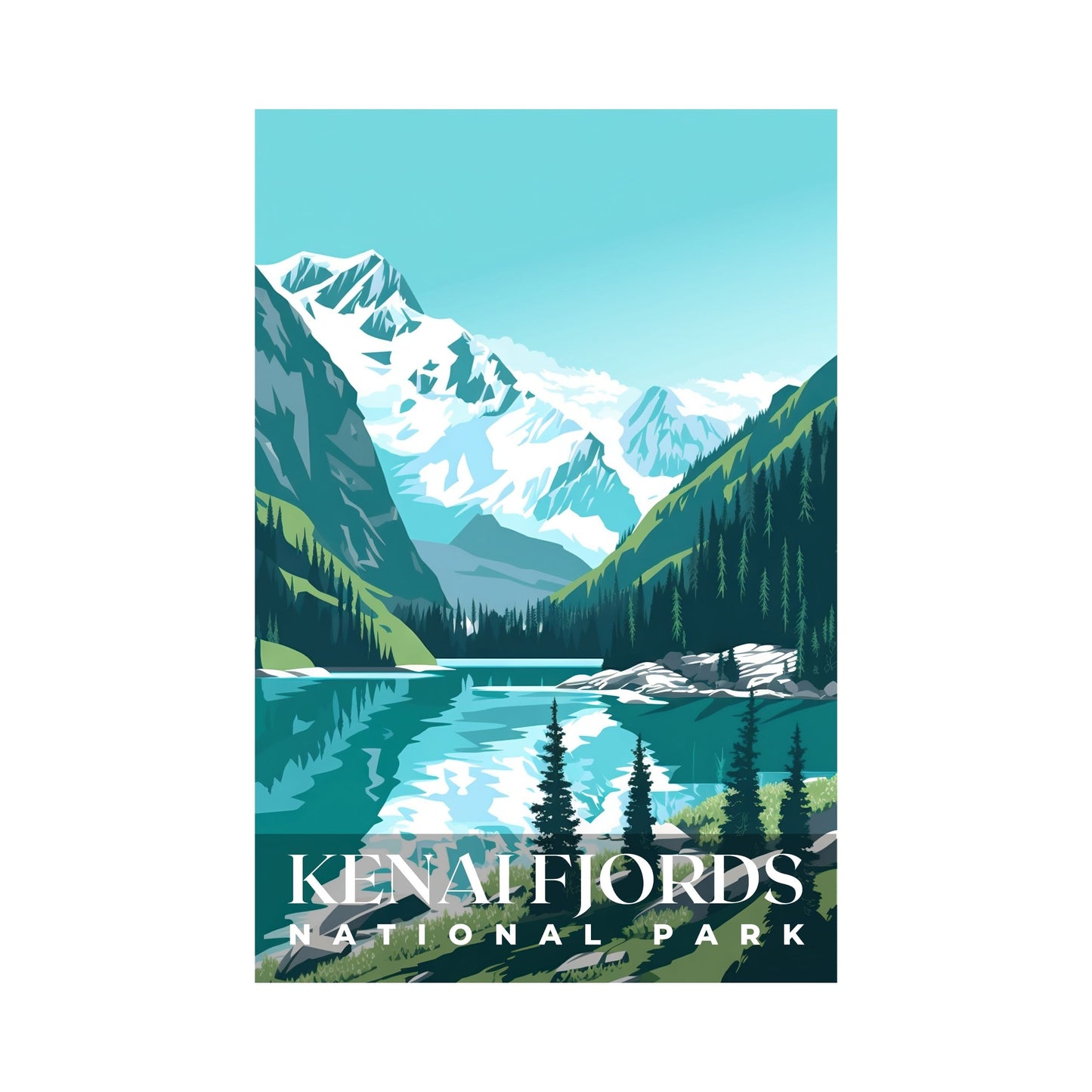 Kenai Fjords National Park Poster | S01