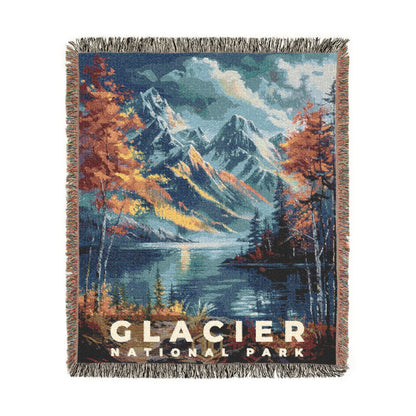 Glacier National Park Woven Blanket | S16