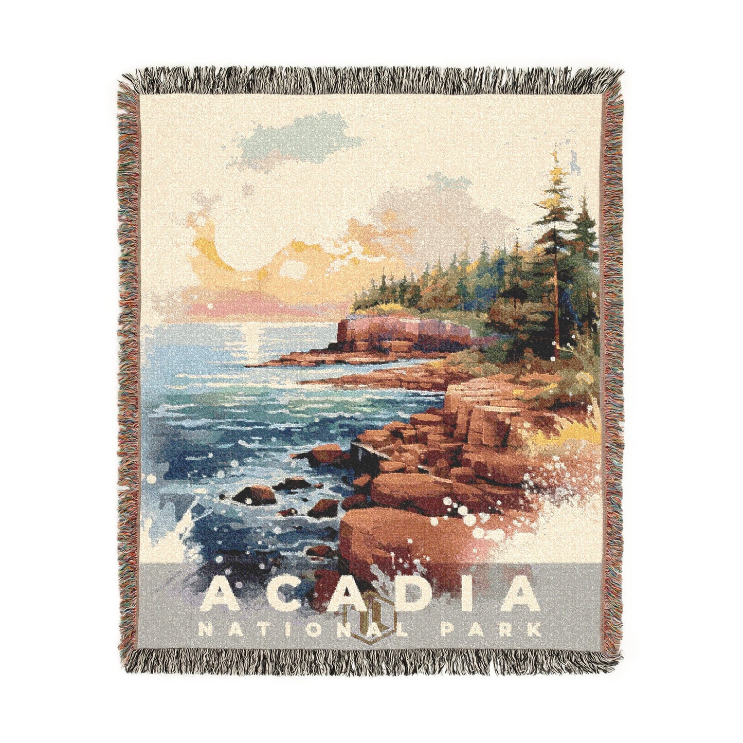 Acadia National Park Woven Blanket | S08