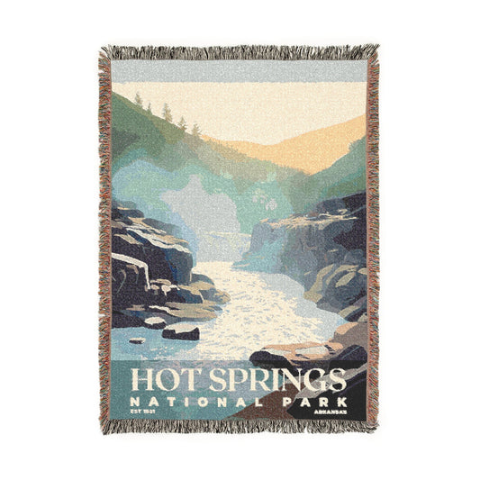 Hot Springs National Park Woven Blanket | S03