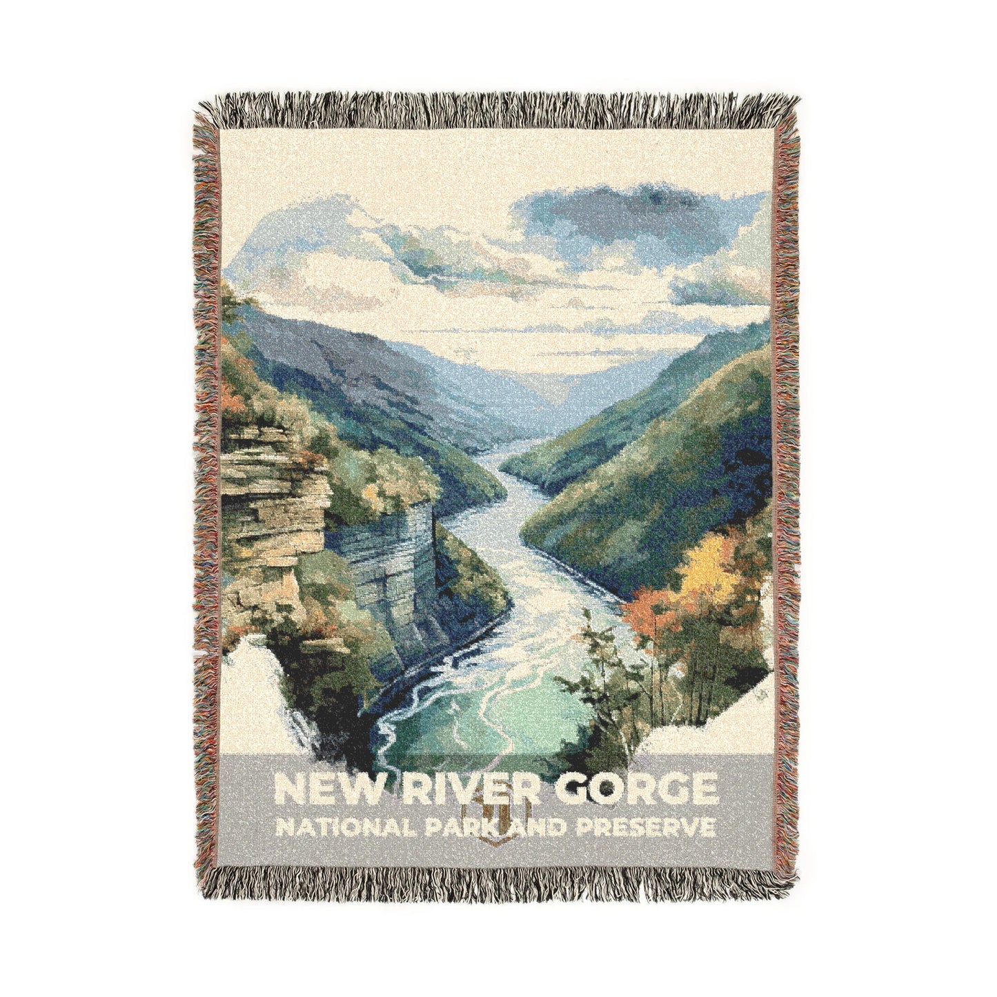 New River Gorge National Park Woven Blanket | S08