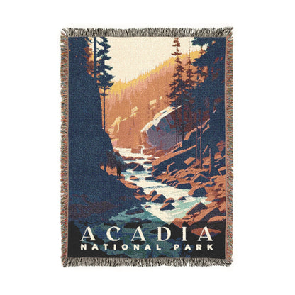 Acadia National Park Woven Blanket | S01