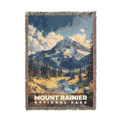 Mount Rainier National Park Woven Blanket | S14