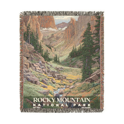 Rocky Mountain National Park Woven Blanket | S02