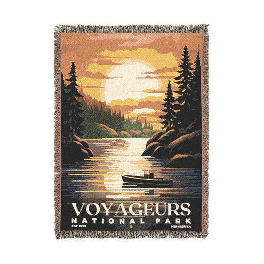 Voyageurs National Park Woven Blanket | S05