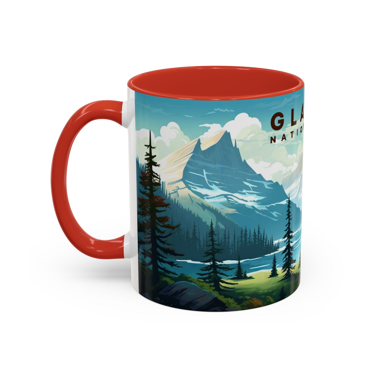 Glacier National Park Mug | Accent Coffee Mug (11, 15oz)