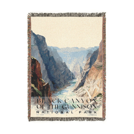 Black Canyon of the Gunnison National Park Woven Blanket | S04