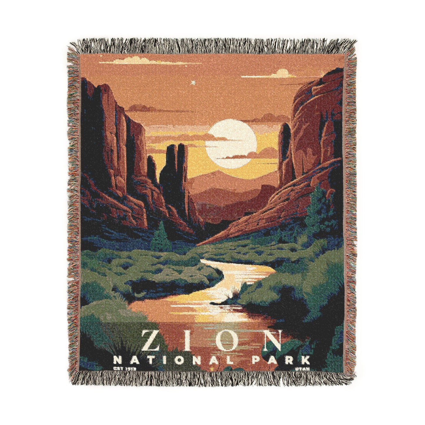 Zion National Park Woven Blanket | S05