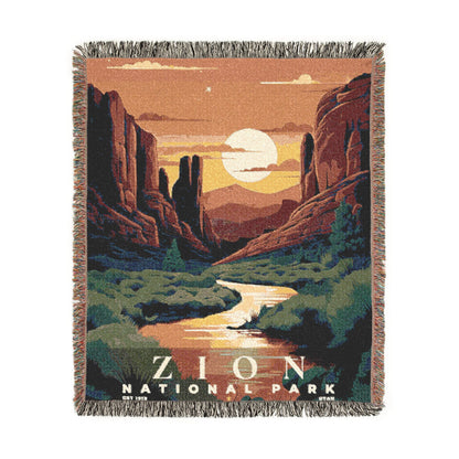 Zion National Park Woven Blanket | S05
