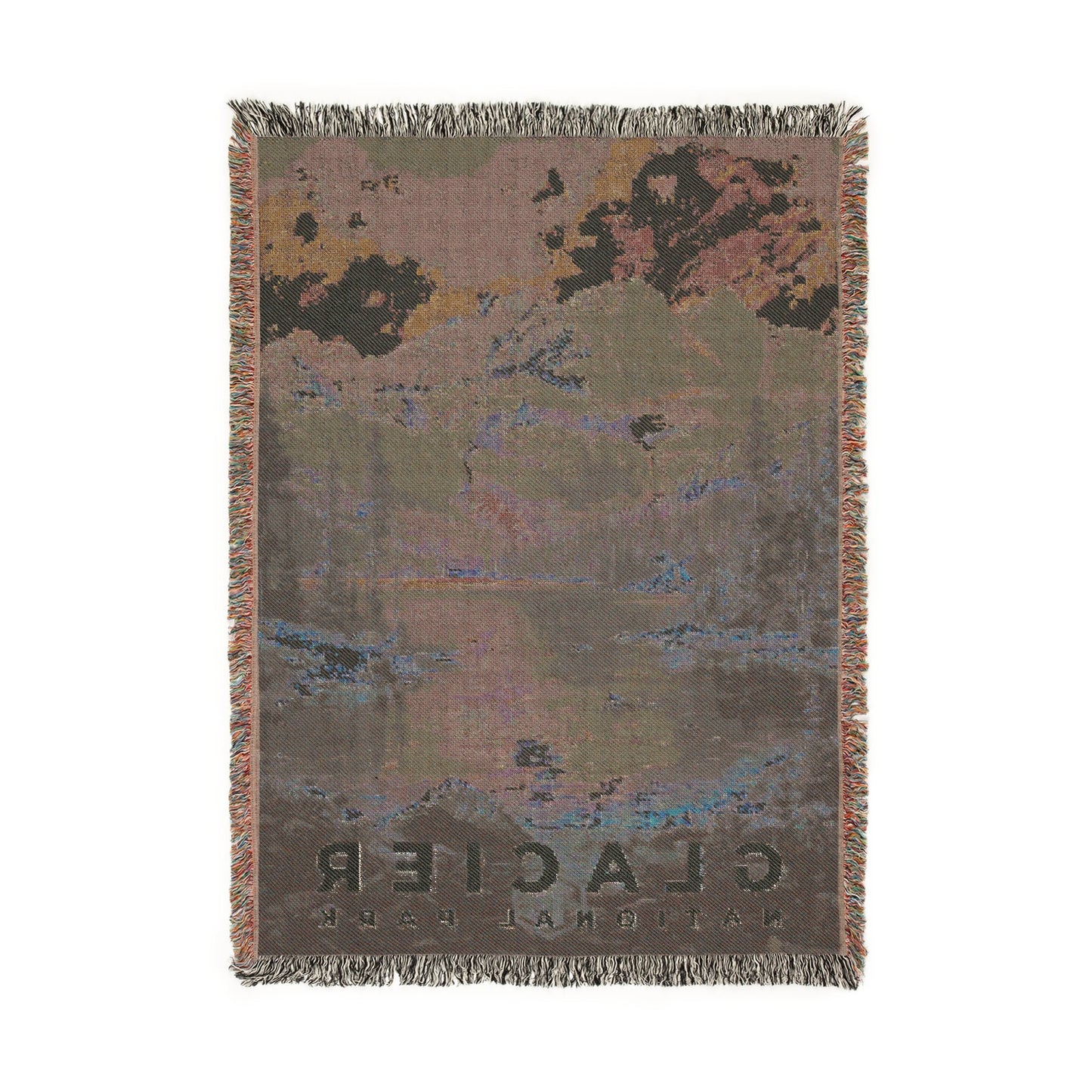 Glacier National Park Woven Blanket | S14
