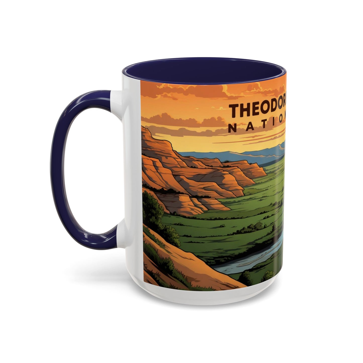 Theodore Roosevelt National Park Mug | Accent Coffee Mug (11, 15oz)