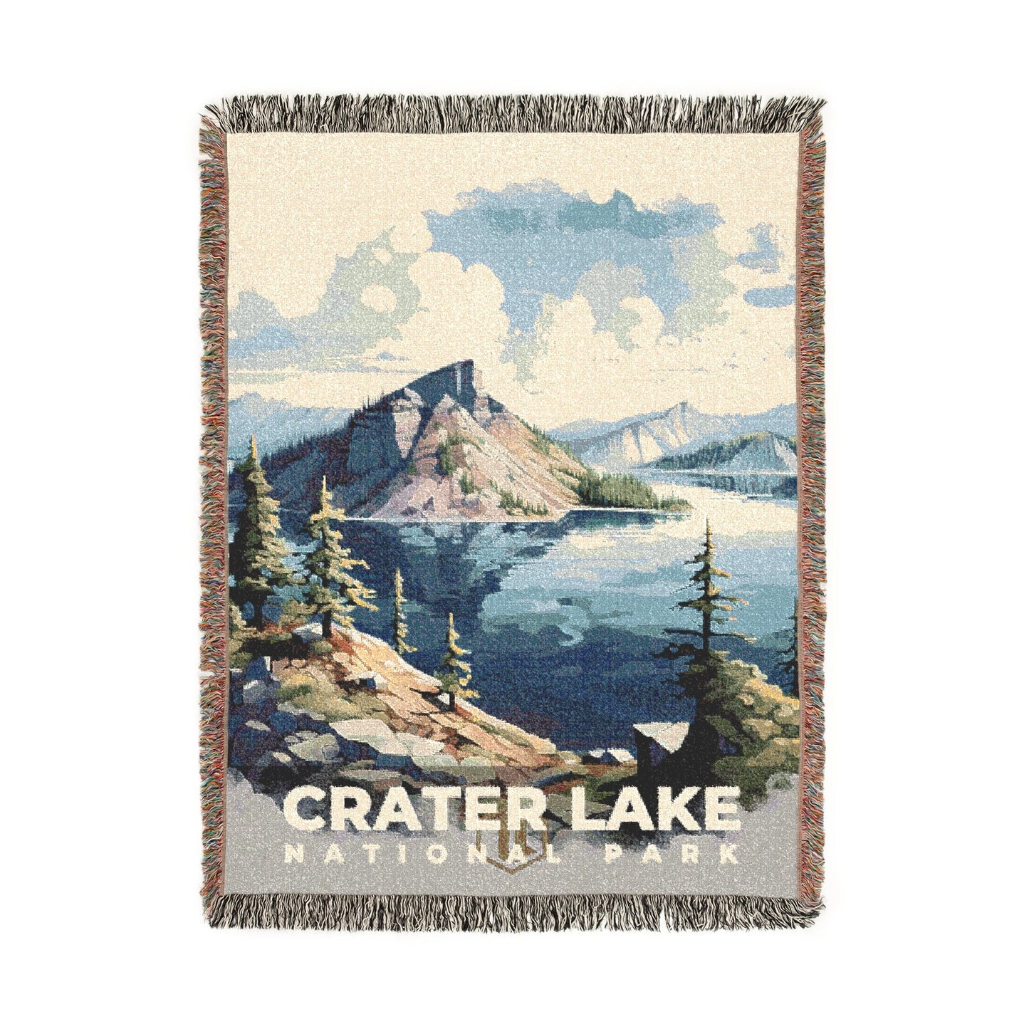 Crater Lake National Park Woven Blanket | S08