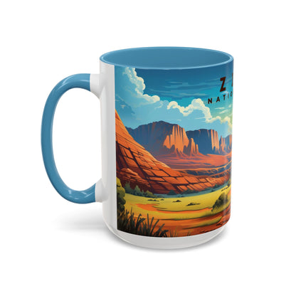 Zion National Park Mug | Accent Coffee Mug (11, 15oz)