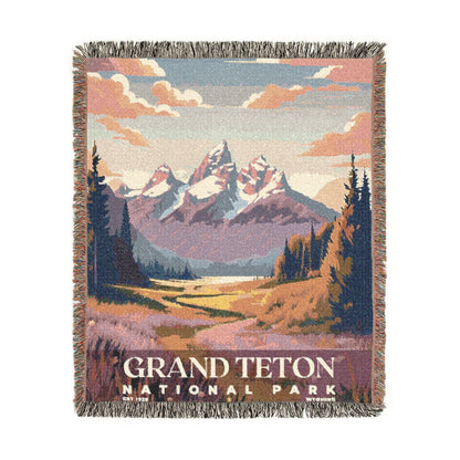 Grand Teton National Park Woven Blanket | S05