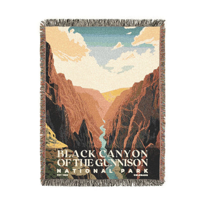 Black Canyon of the Gunnison National Park Woven Blanket | S03