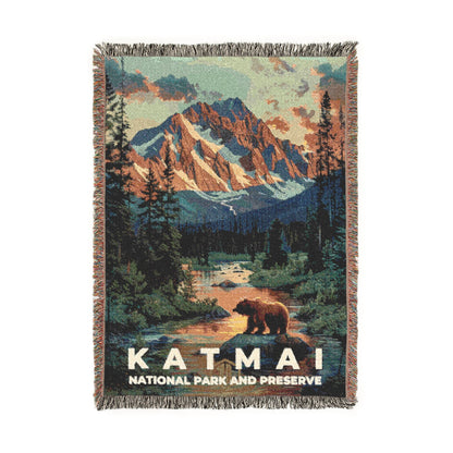 Katmai National Park Woven Blanket | S11
