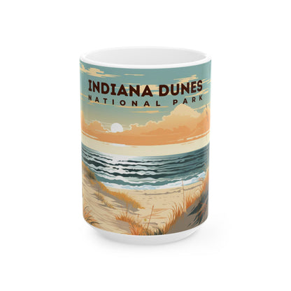 Indiana Dunes National Park Mug | White Ceramic Mug (11oz, 15oz)