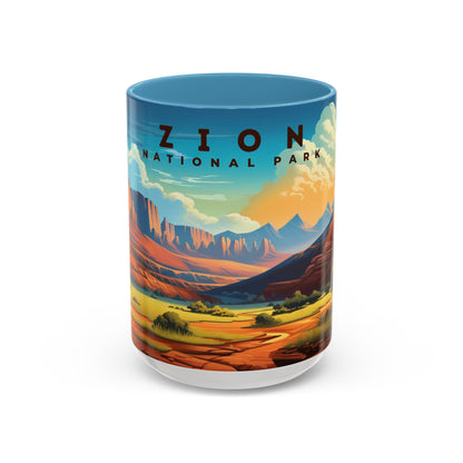 Zion National Park Mug | Accent Coffee Mug (11, 15oz)