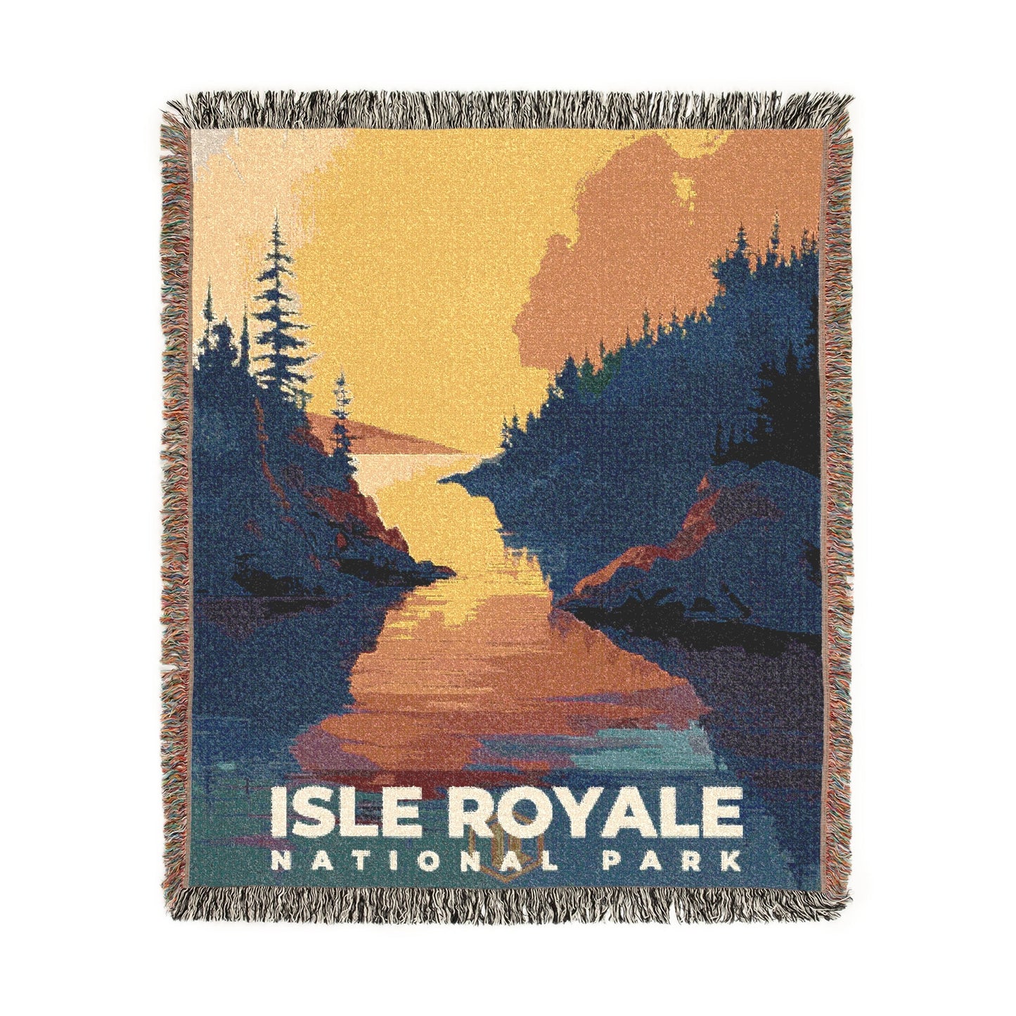 Isle Royale National Park Woven Blanket | S20