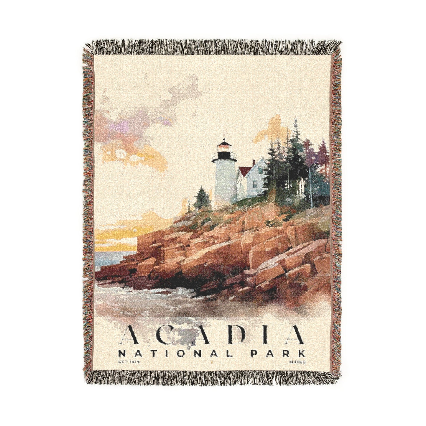 Acadia National Park Woven Blanket | S04