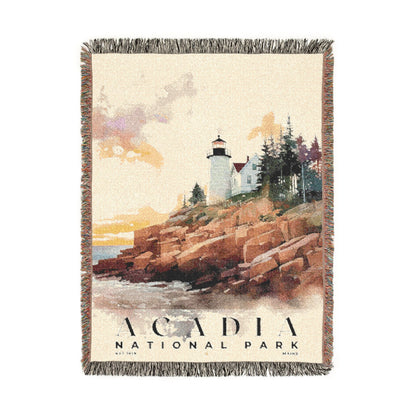Acadia National Park Woven Blanket | S04