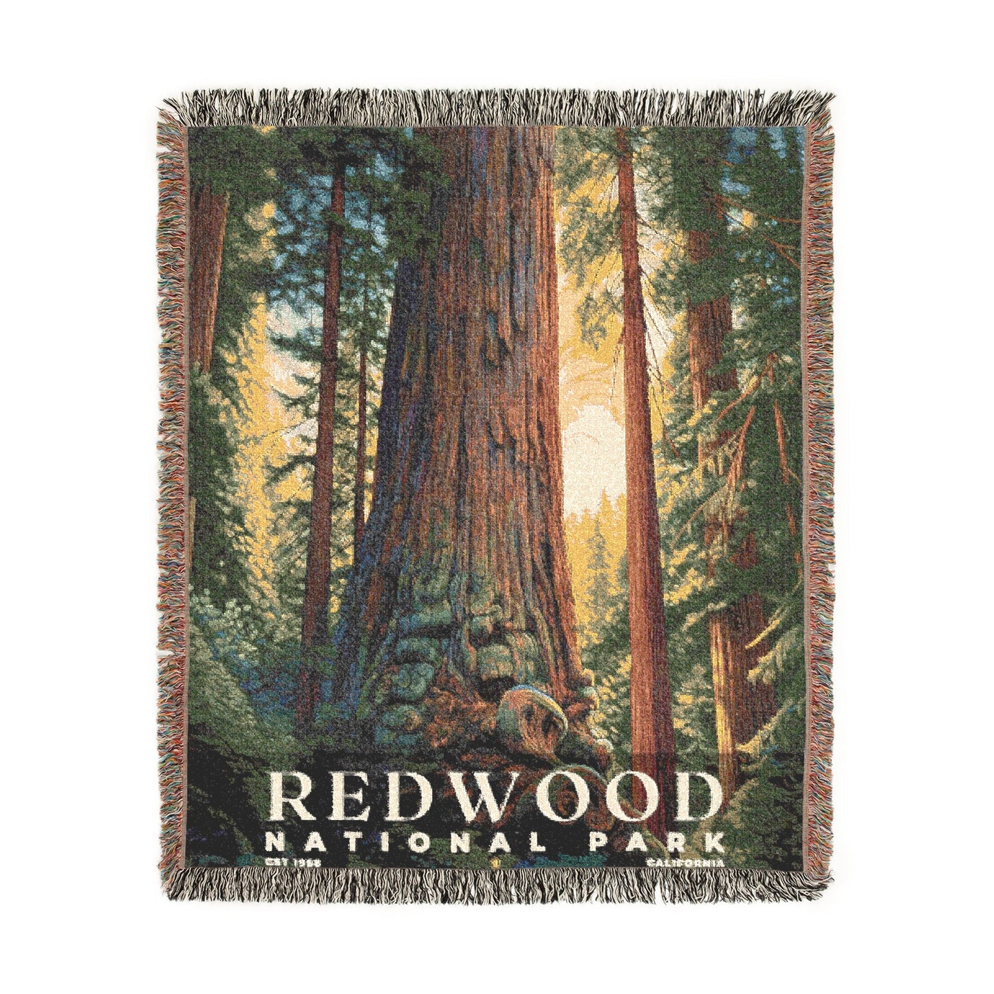 Redwood National Park Woven Blanket | S02